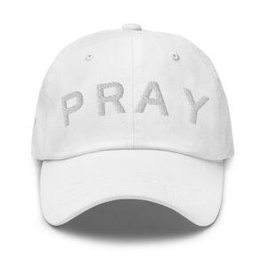 White White Pray Chino Hat
