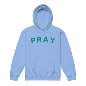 Youth Carolina Blue Pray Hoodie