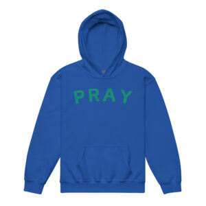 Youth Royal Blue Pray Hoodie