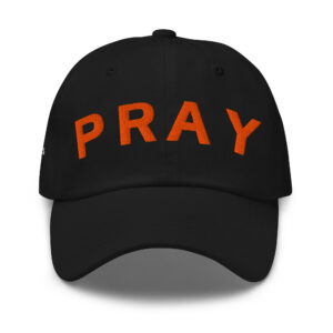 Black Orange Chino Pray Hat
