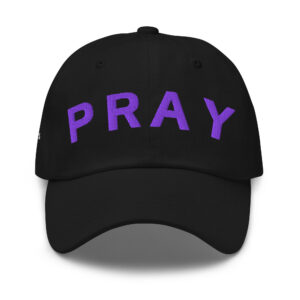 Black Purple Chino Pray Hat