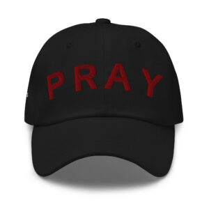 Black Maroon Chino Pray Hat