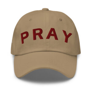 Khaki Maroon Chino Pray Hat