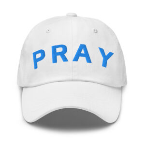 White Aqua Chino Pray Hat