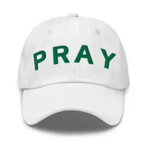 White Green Chino Pray Hat