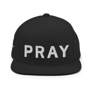 Black White Snapback Pray Hat