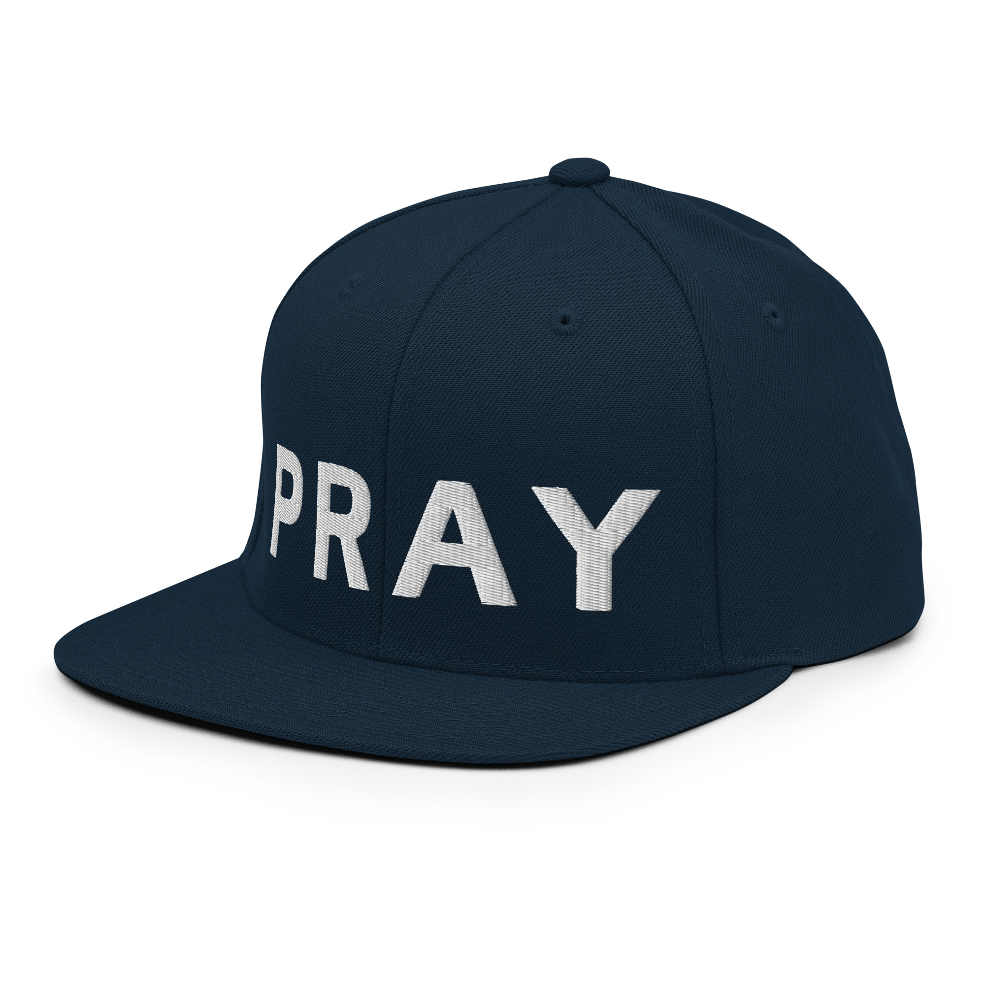 Navy Snapback Pray Hat - Image 3