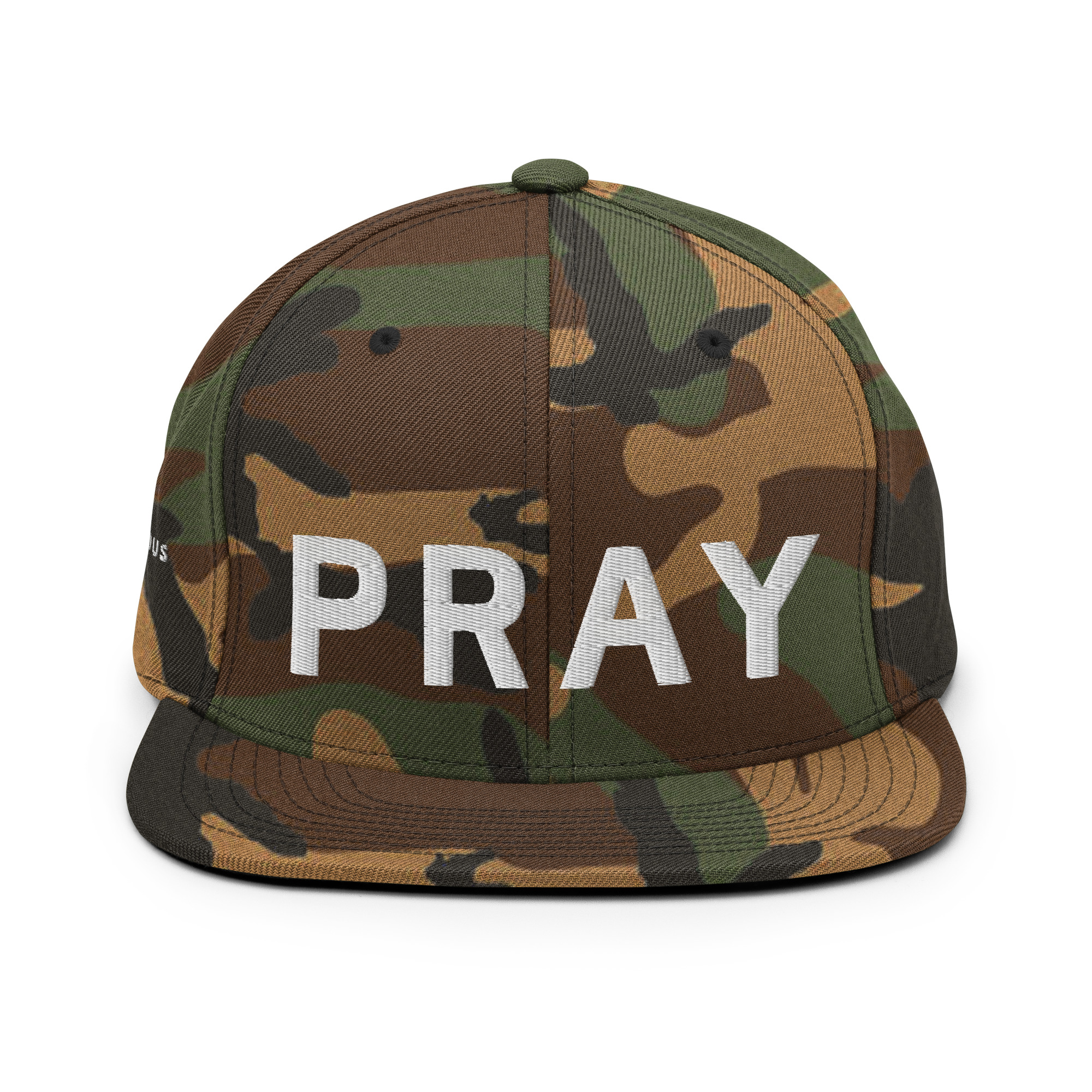 Camo White Snapback Pray Hat