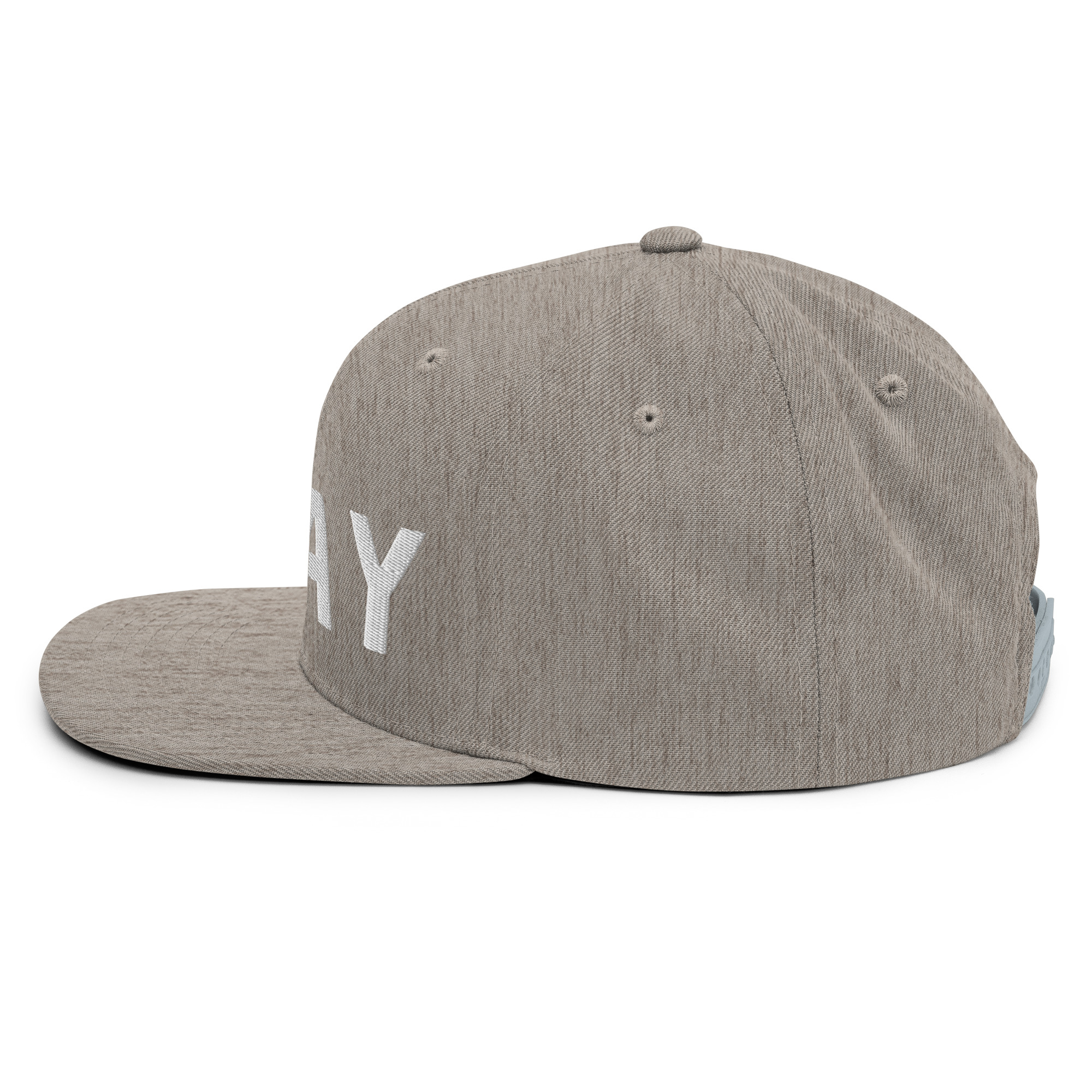 Heather Grey Snapback Pray Hat - Image 4