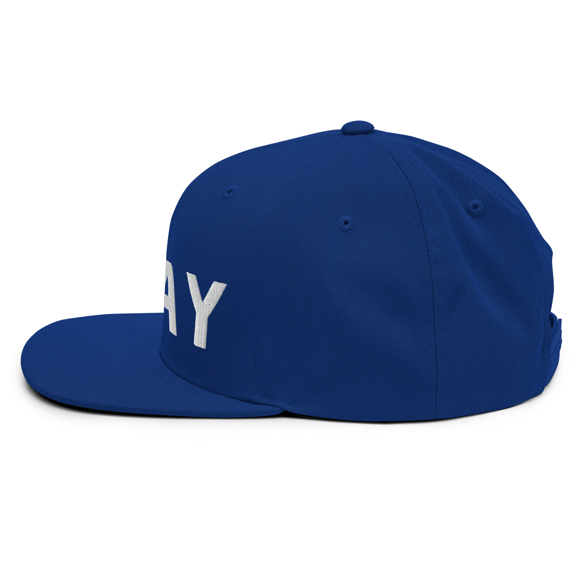 Royal Blue Snapback Pray Hat - Image 4