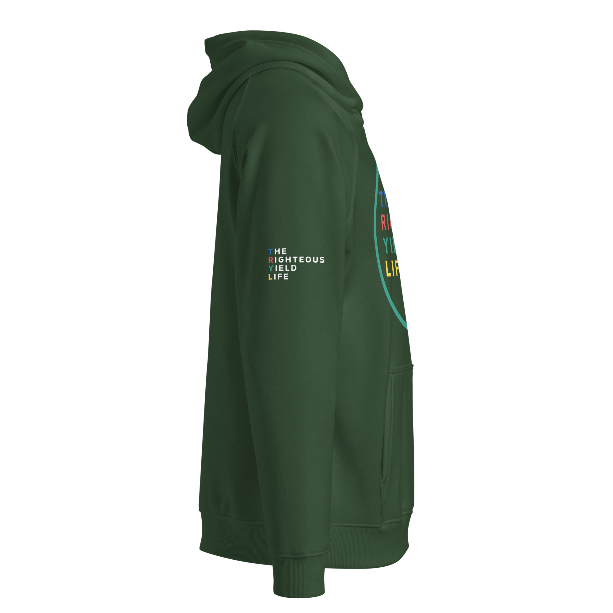 Bottle Green The Righteous Yield Life Hoodie - Image 3