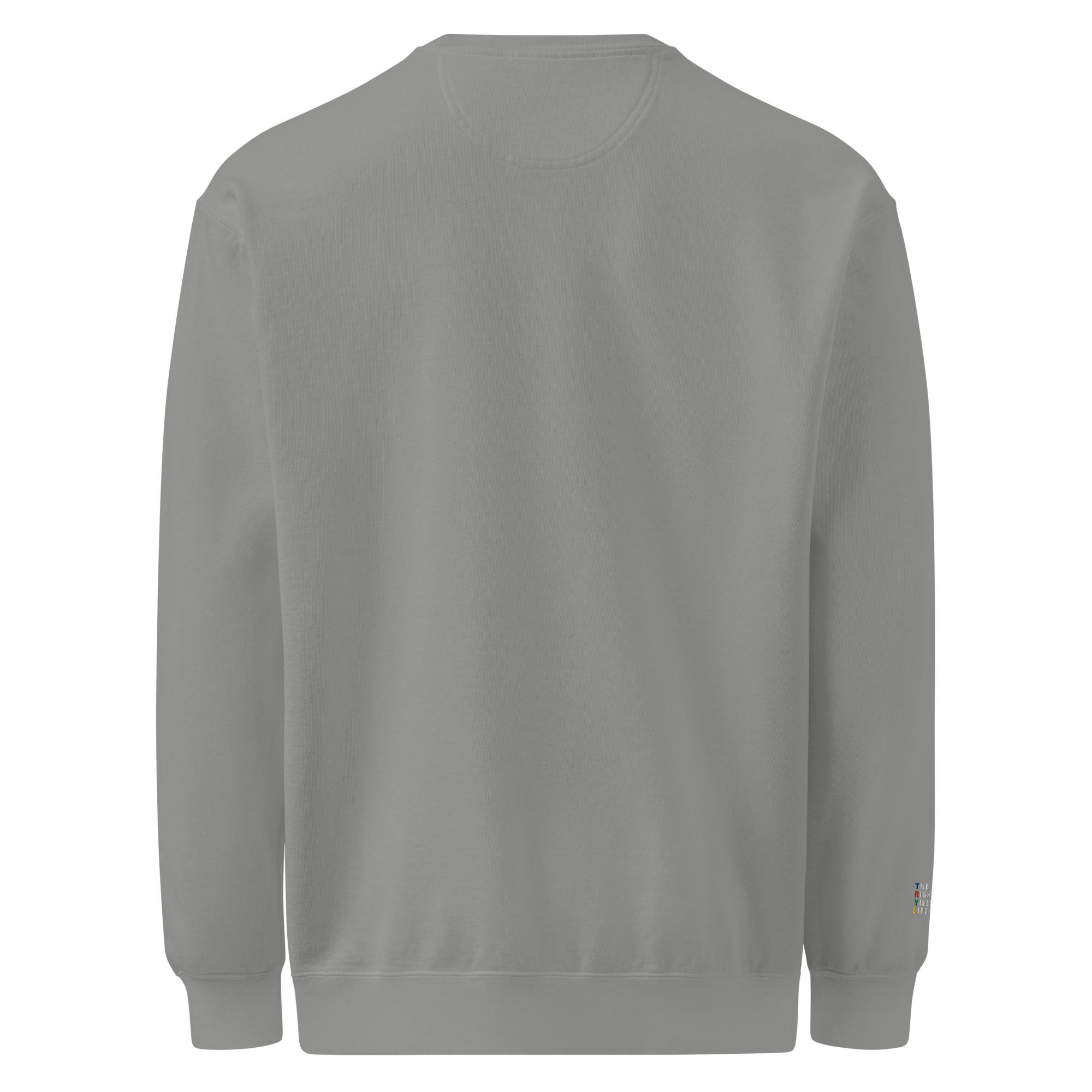 Grey Faith In Jesus Vintage Washed Sweatshirt - Image 2