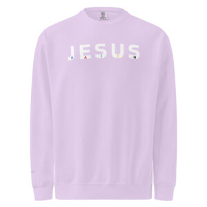 Orchid Faith In Jesus Vintage Sweatshirt