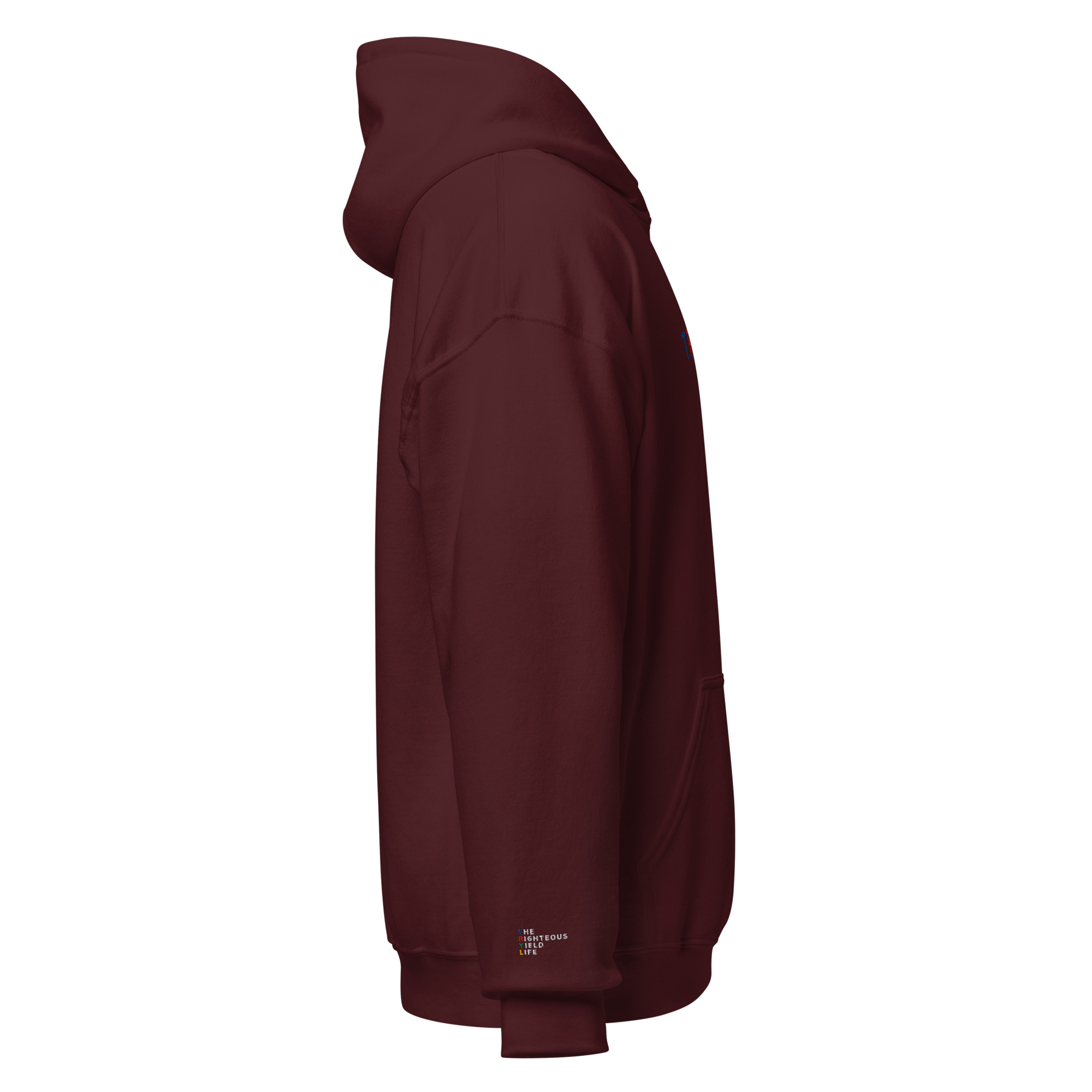 Maroon EMB TRYL Hoodie - Image 3