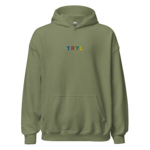 Military Green EMB TRYL Hoodie