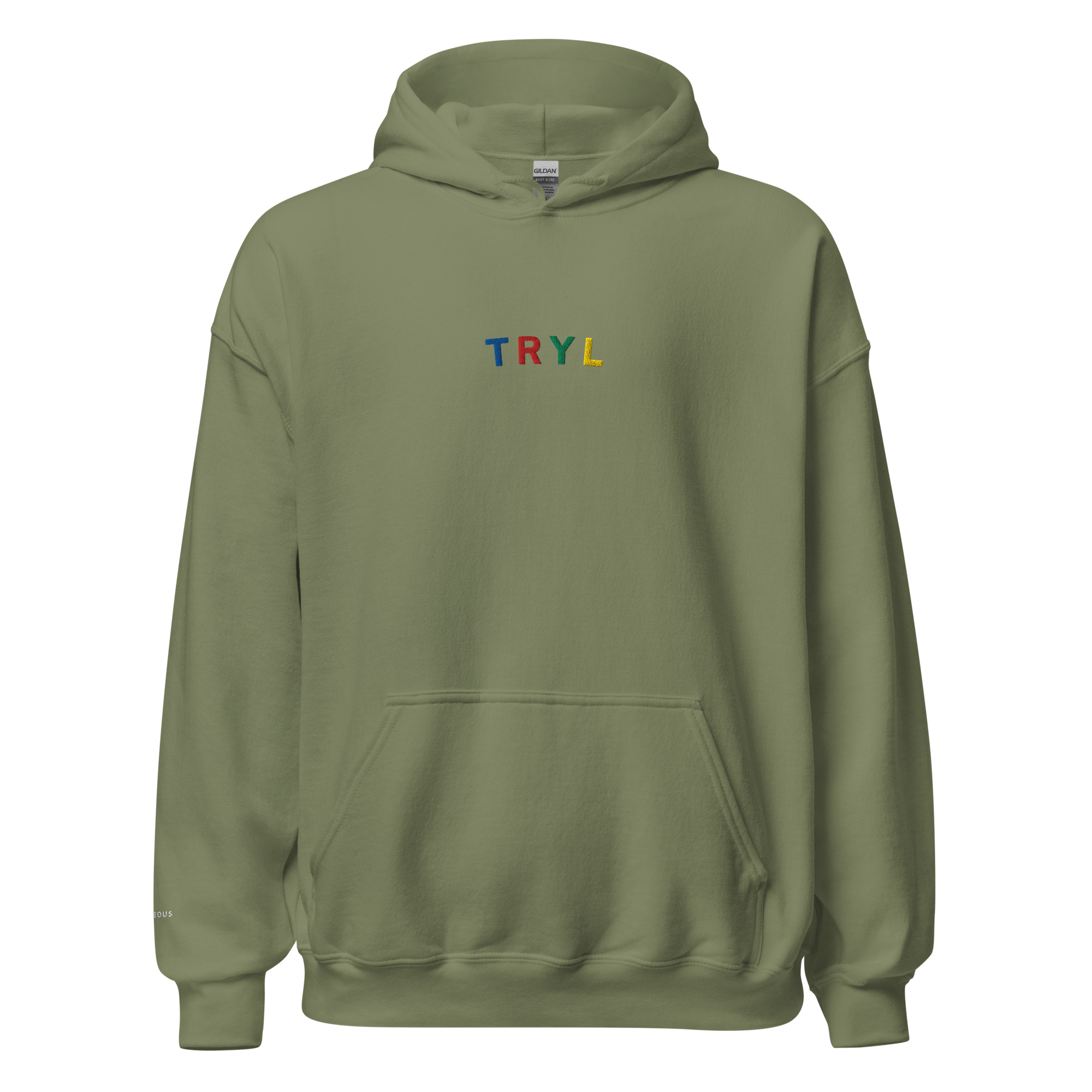 Military Green EMB TRYL Hoodie