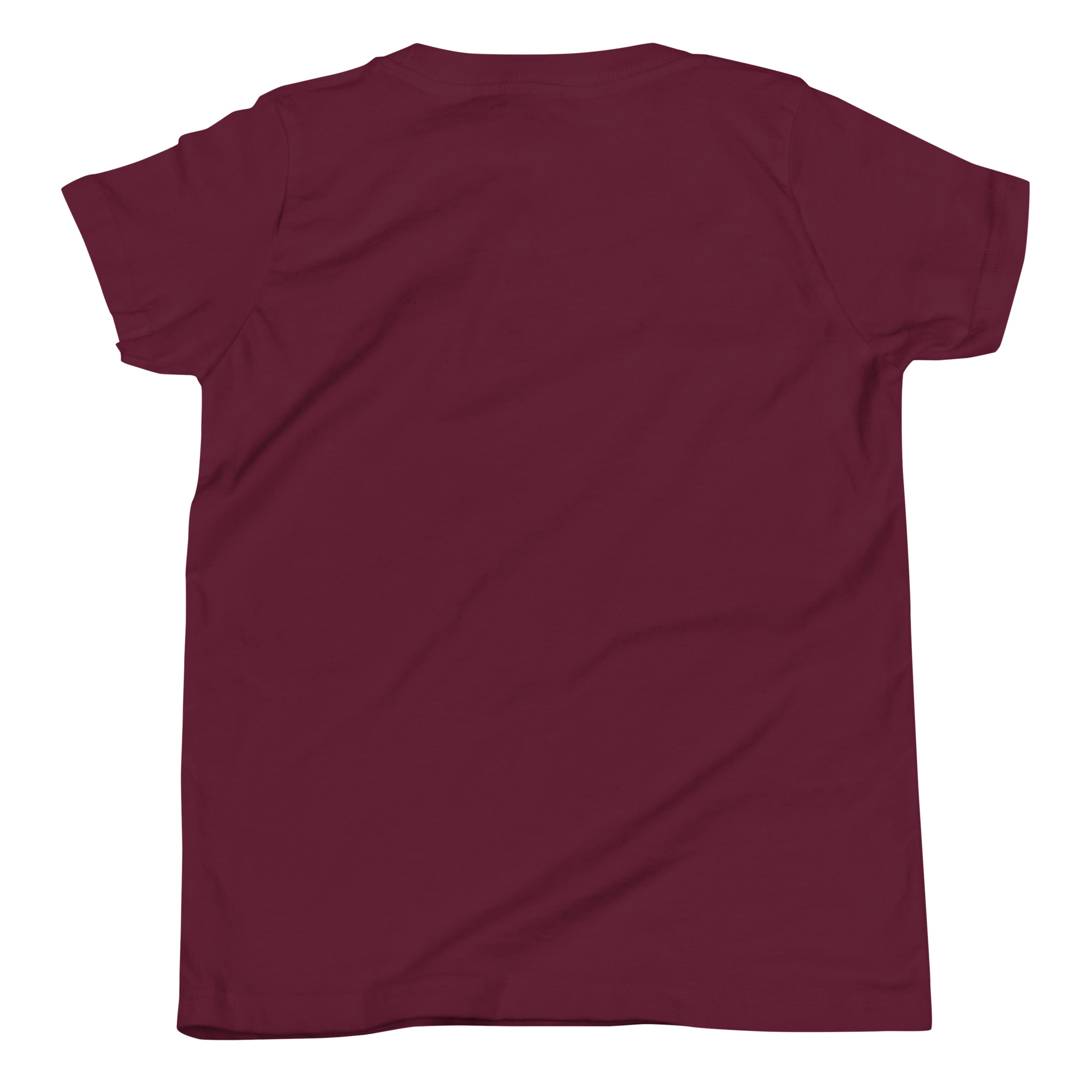 YHWH Maroon Youth Short Sleeve T-Shirt - Image 2