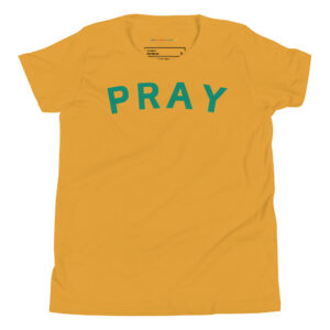 Mustard Pray Youth Short Sleeve T-Shirt