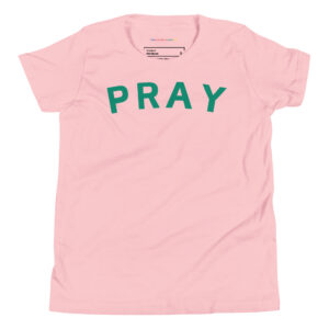 Pink Pray Youth Short Sleeve T-Shirt