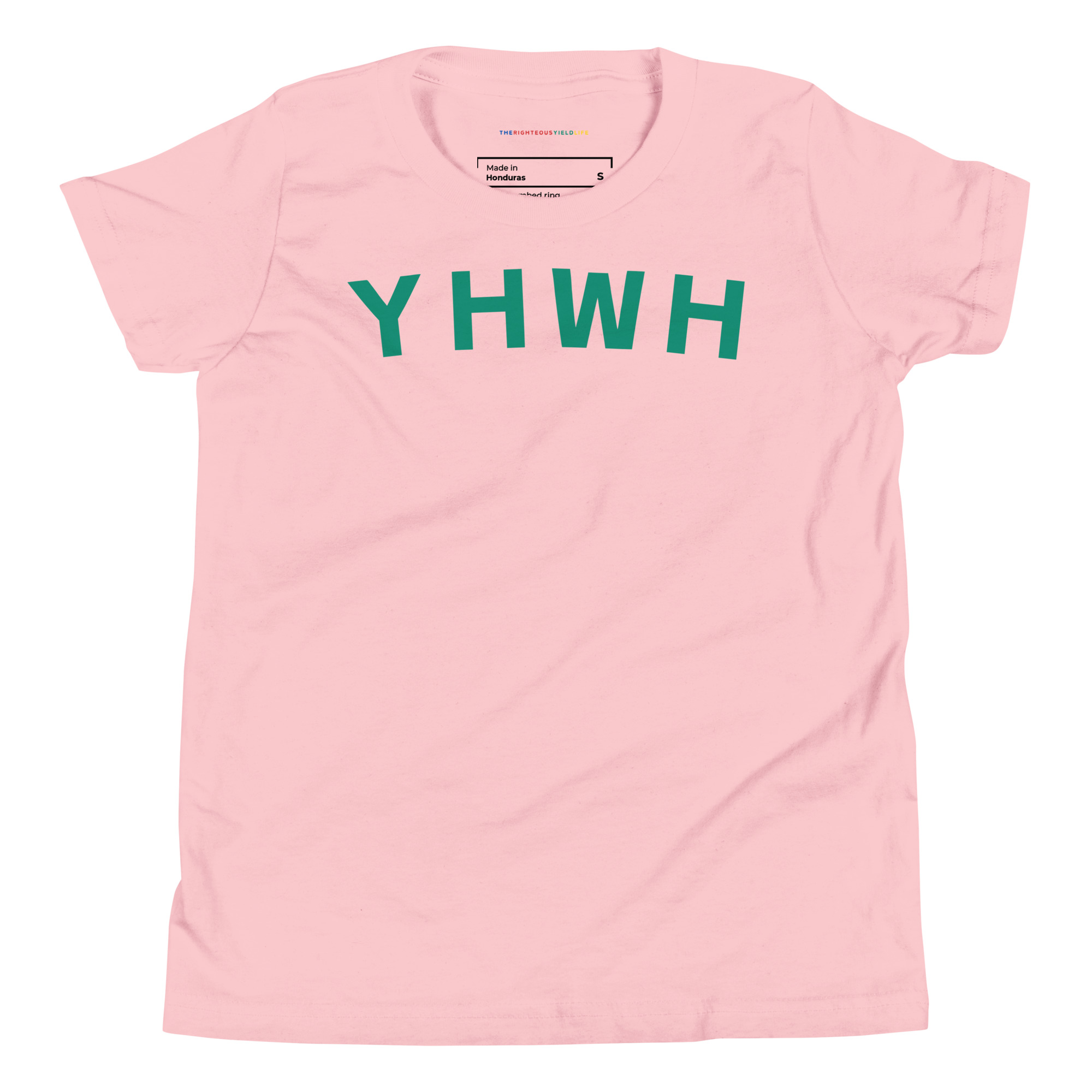 YHWH Pink Youth Short Sleeve T-Shirt