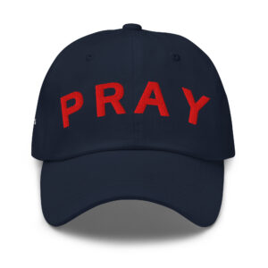Red Font Chino Pray Hat